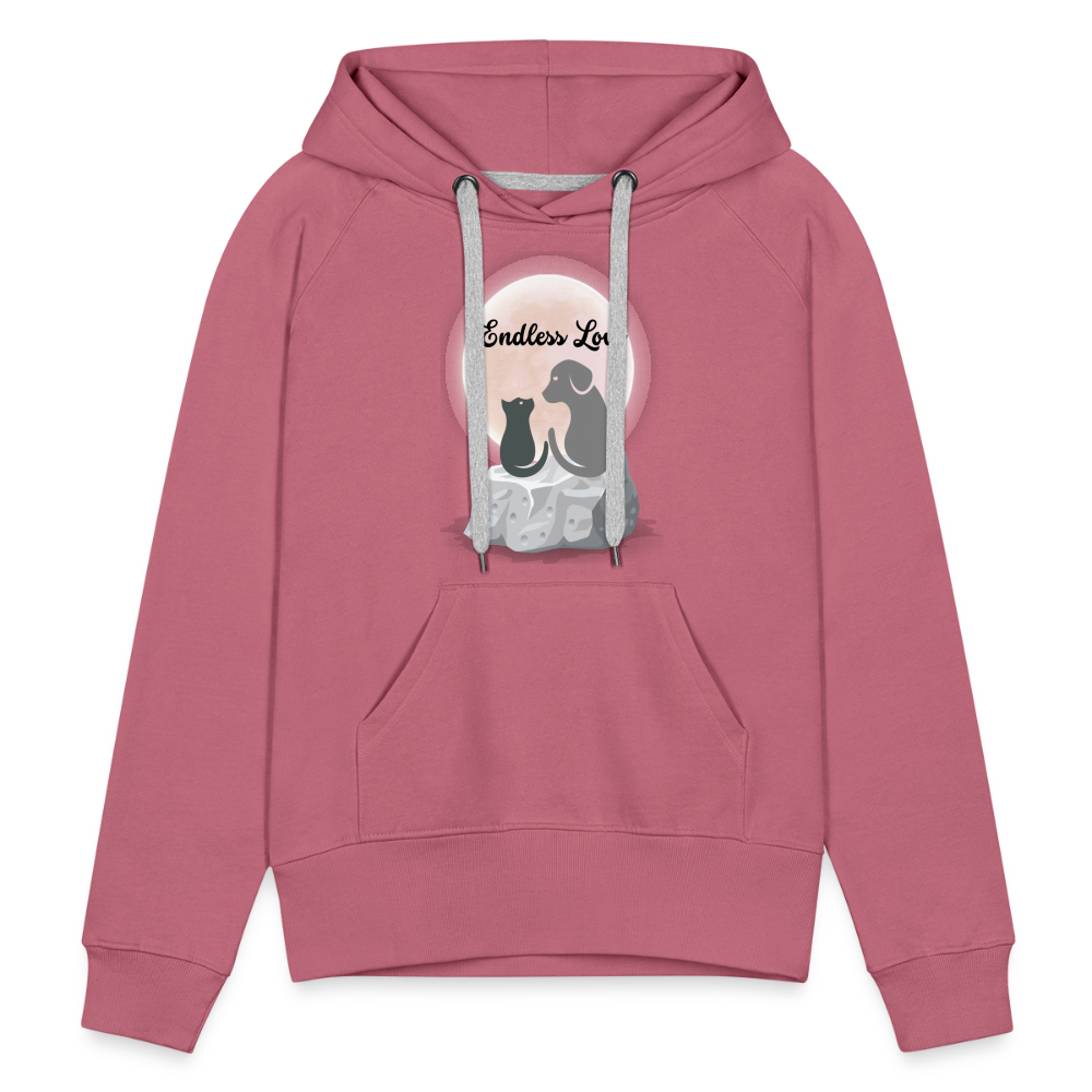 Frauen Premium Hoodie - Endless Love - Malve