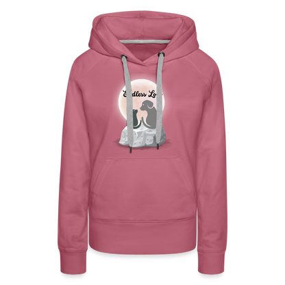 Frauen Premium Hoodie - Endless Love - Malve