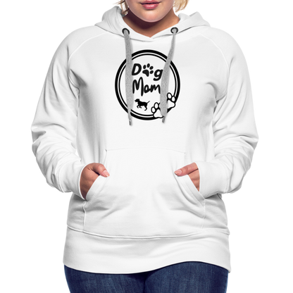 Frauen Premium Hoodie - Dog Mom - weiß