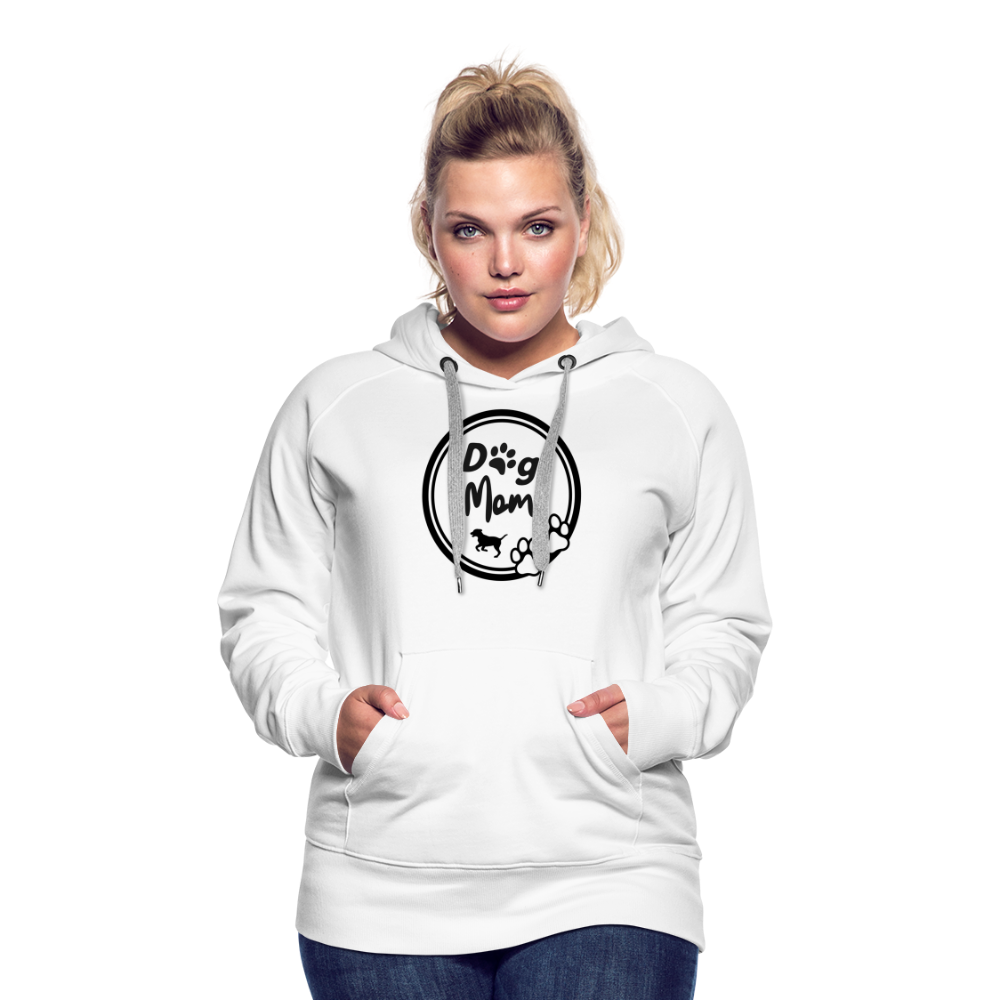 Frauen Premium Hoodie - Dog Mom - weiß