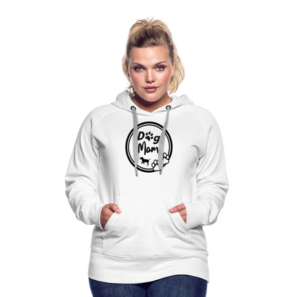 Frauen Premium Hoodie - Dog Mom - weiß