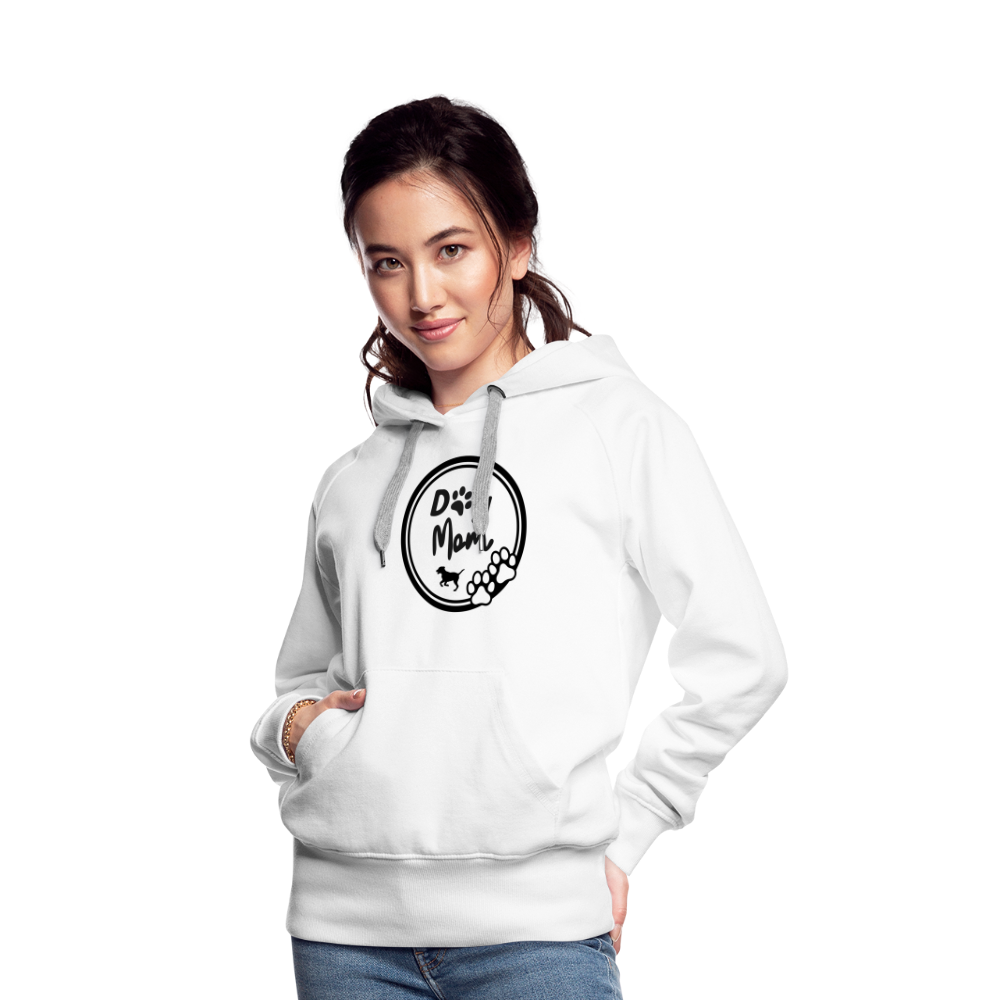 Frauen Premium Hoodie - Dog Mom - weiß