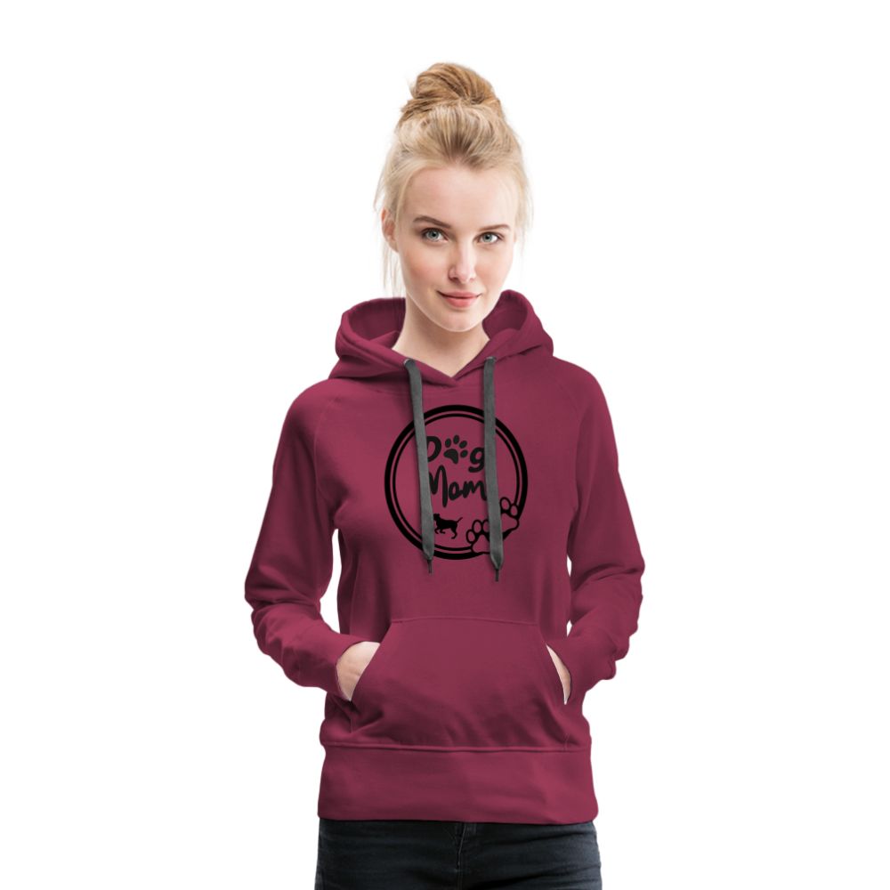 Frauen Premium Hoodie - Dog Mom - Bordeaux