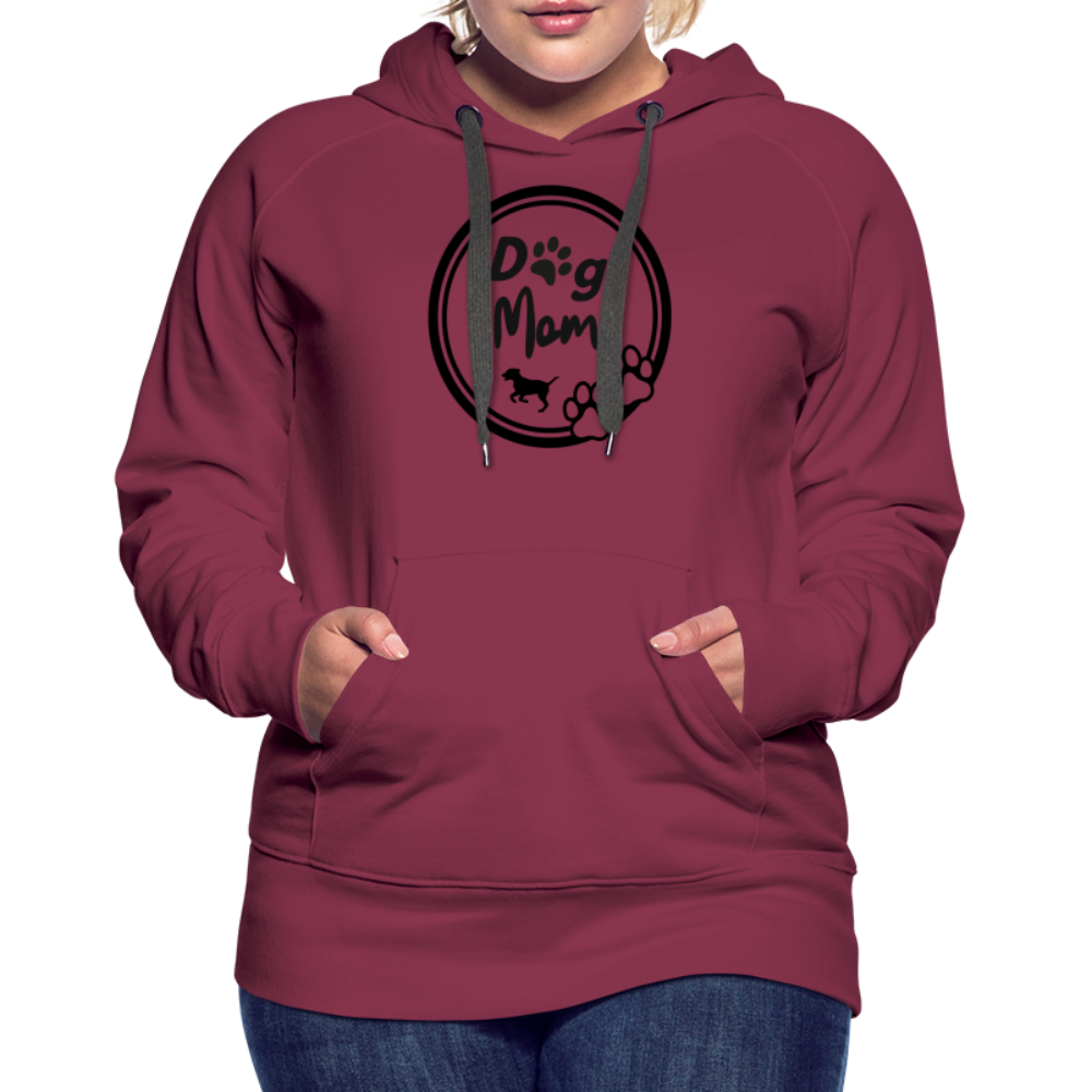 Frauen Premium Hoodie - Dog Mom - Bordeaux