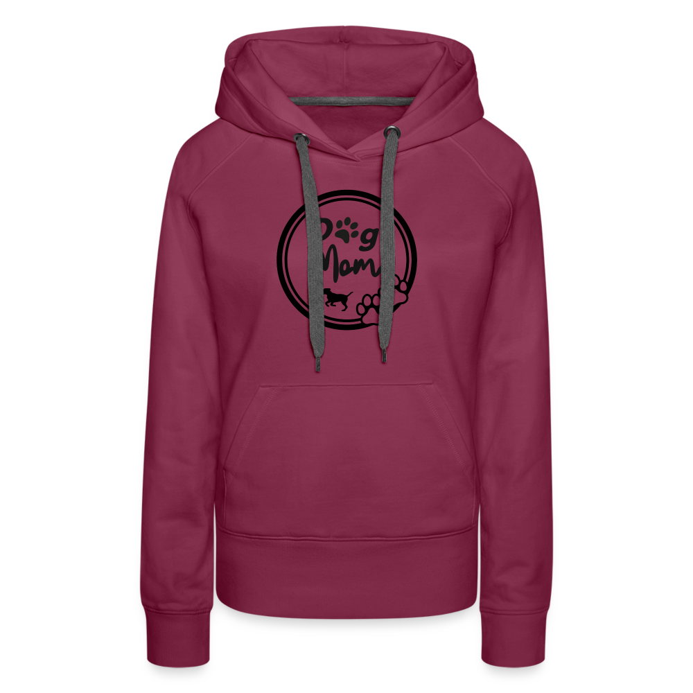 Frauen Premium Hoodie - Dog Mom - Bordeaux