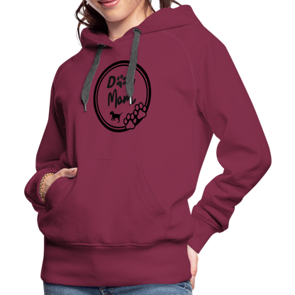 Frauen Premium Hoodie - Dog Mom - Bordeaux