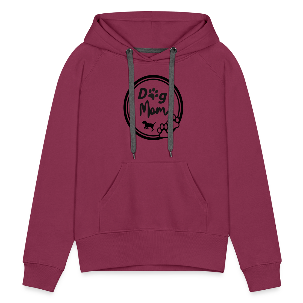 Frauen Premium Hoodie - Dog Mom - Bordeaux