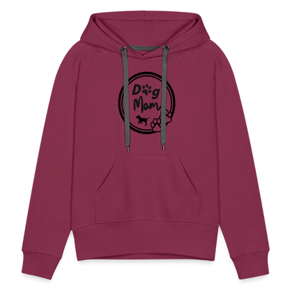 Frauen Premium Hoodie - Dog Mom - Bordeaux