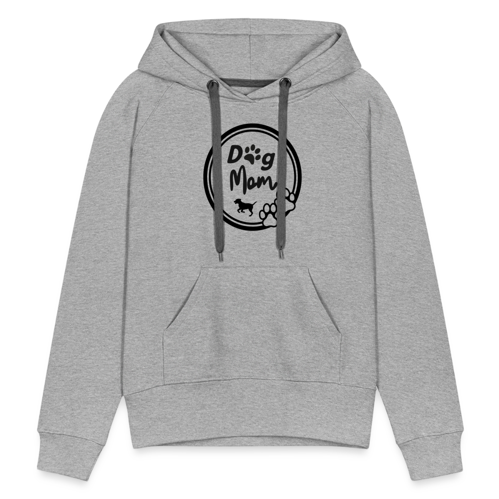 Frauen Premium Hoodie - Dog Mom - Grau meliert