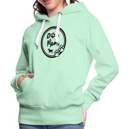 Frauen Premium Hoodie - Dog Mom - helles Mintgrün