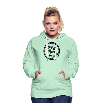 Frauen Premium Hoodie - Dog Mom - helles Mintgrün