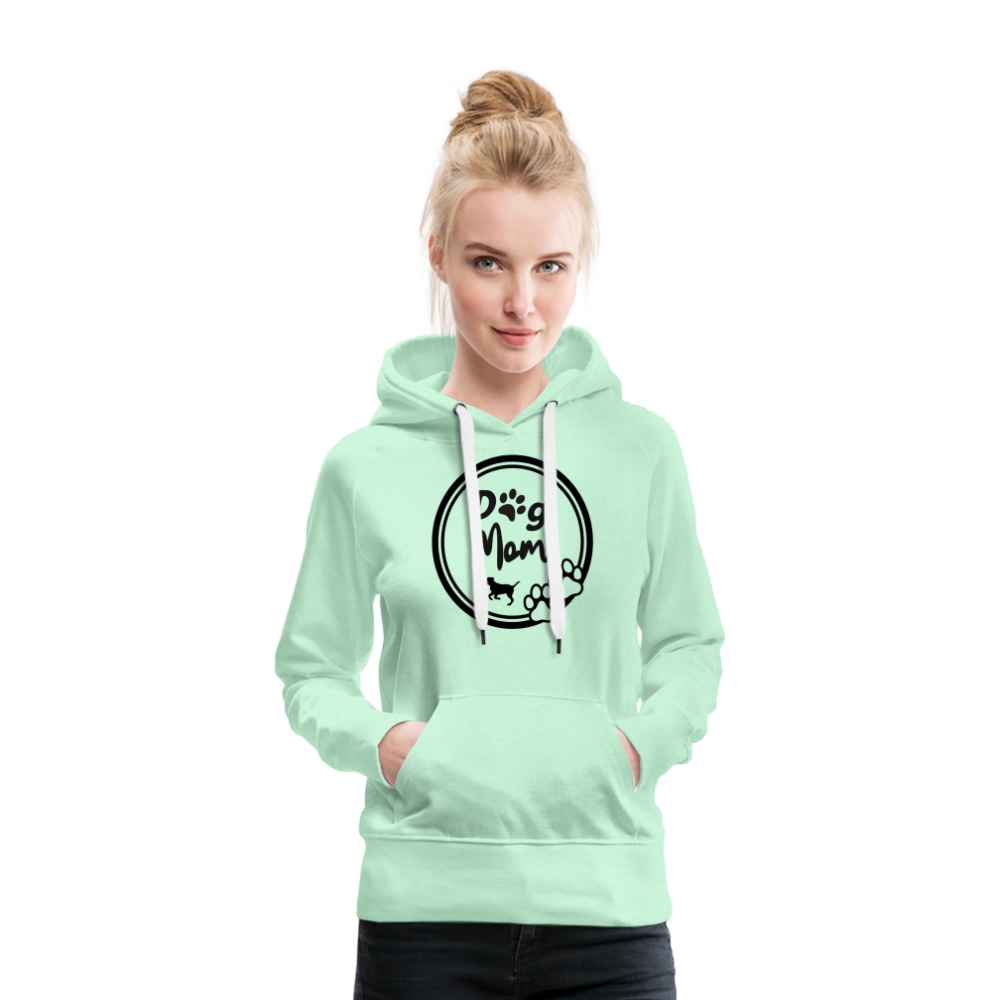 Frauen Premium Hoodie - Dog Mom - helles Mintgrün