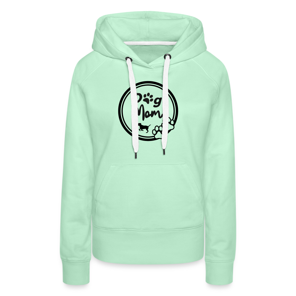 Frauen Premium Hoodie - Dog Mom - helles Mintgrün