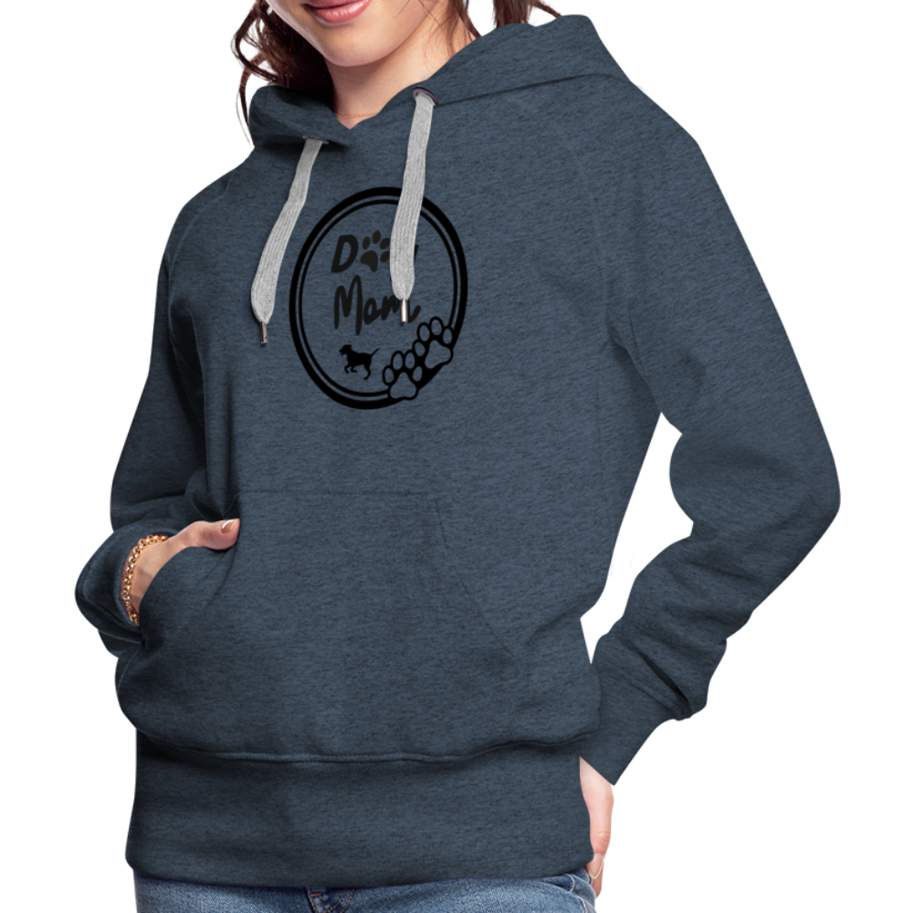 Frauen Premium Hoodie - Dog Mom - Jeansblau