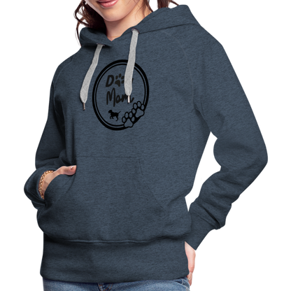 Frauen Premium Hoodie - Dog Mom - Jeansblau