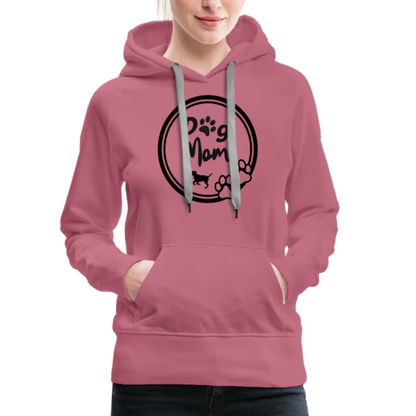 Frauen Premium Hoodie - Dog Mom - Malve