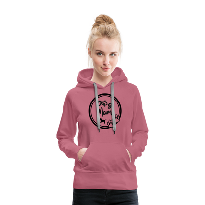 Frauen Premium Hoodie - Dog Mom - Malve