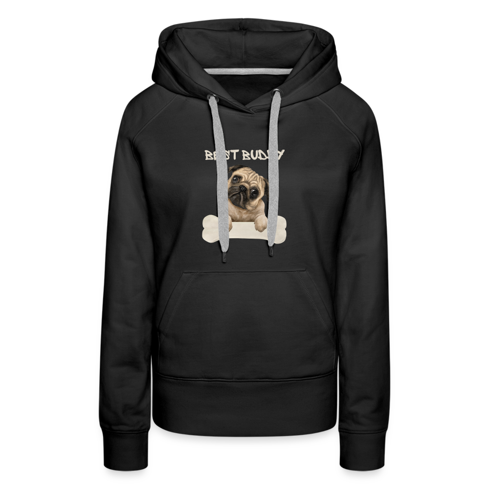 Frauen Premium Hoodie - Best Buddy - Schwarz