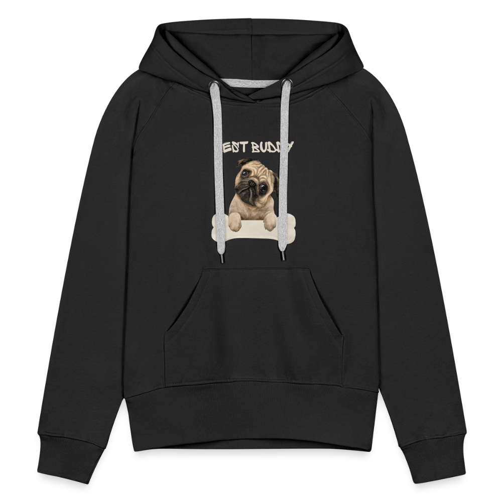 Frauen Premium Hoodie - Best Buddy - Schwarz