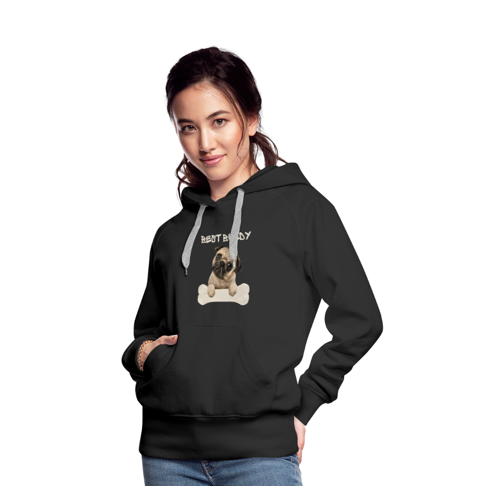 Frauen Premium Hoodie - Best Buddy - Schwarz