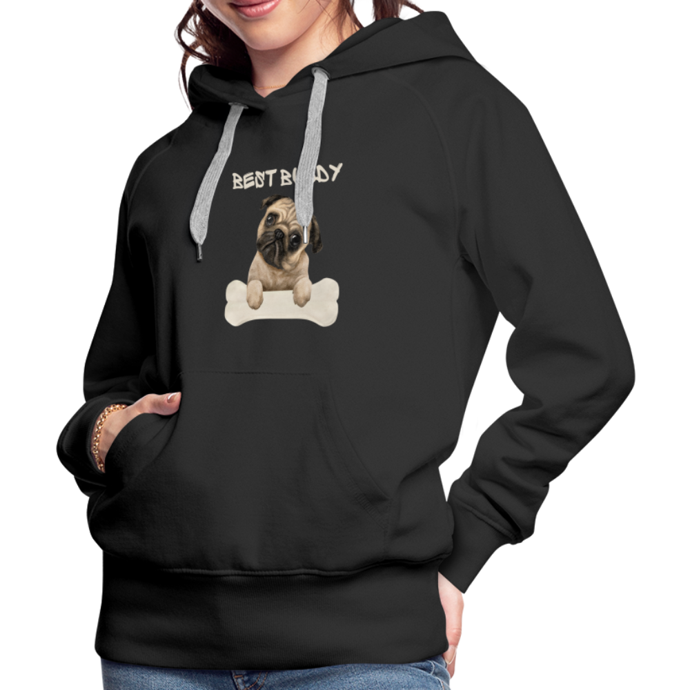 Frauen Premium Hoodie - Best Buddy - Schwarz