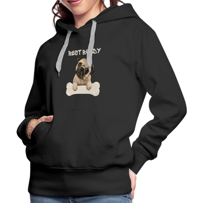 Frauen Premium Hoodie - Best Buddy - Schwarz