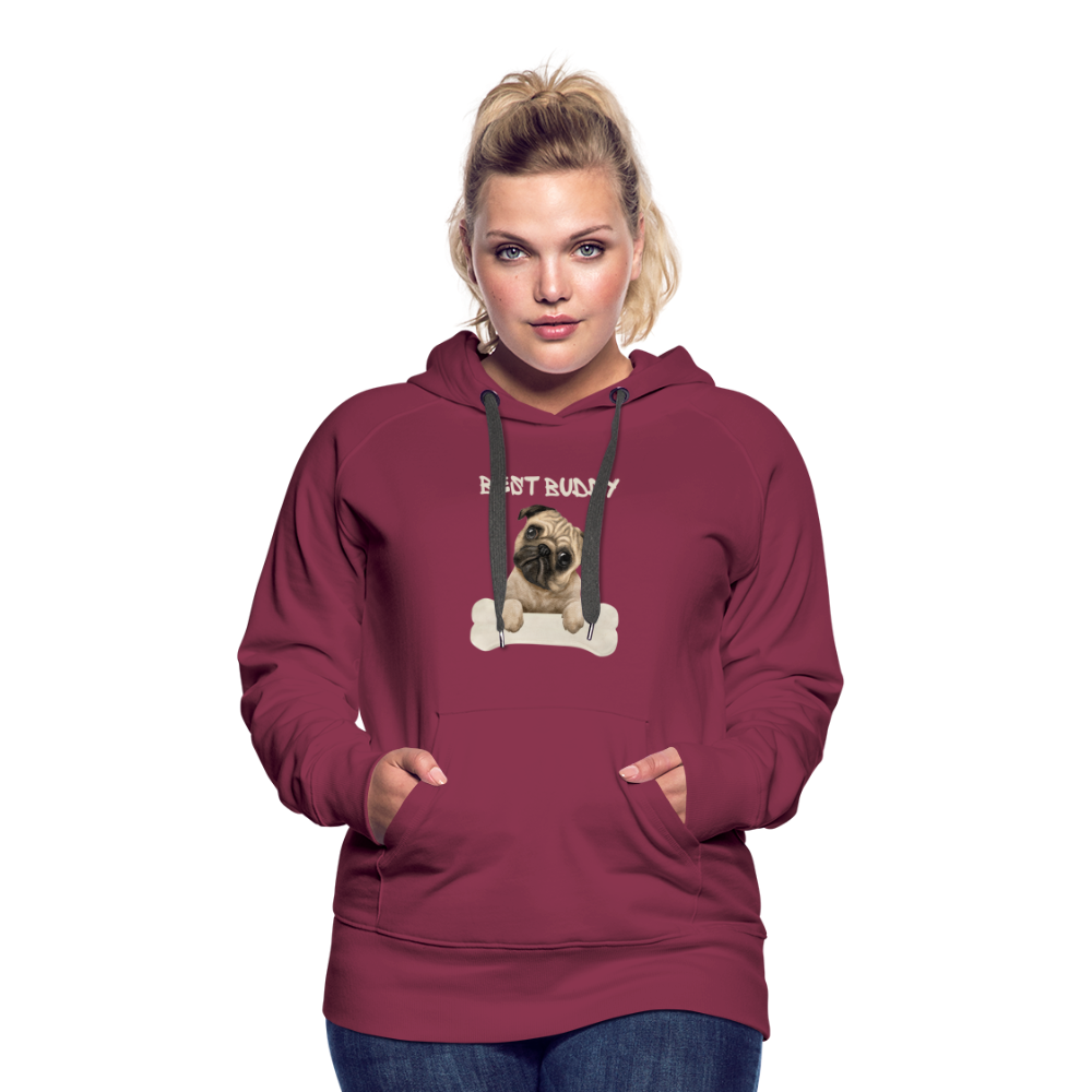 Frauen Premium Hoodie - Best Buddy - Bordeaux