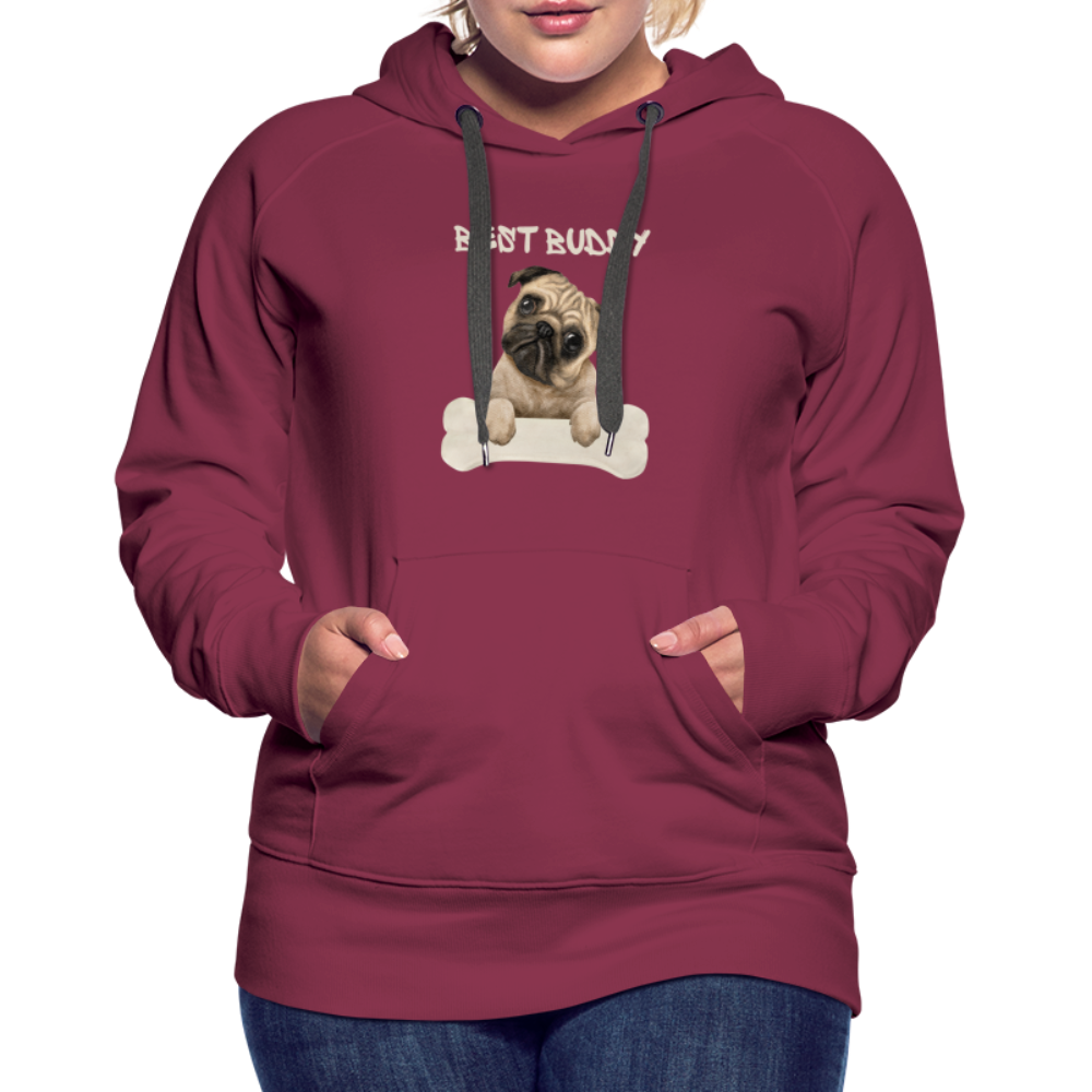 Frauen Premium Hoodie - Best Buddy - Bordeaux