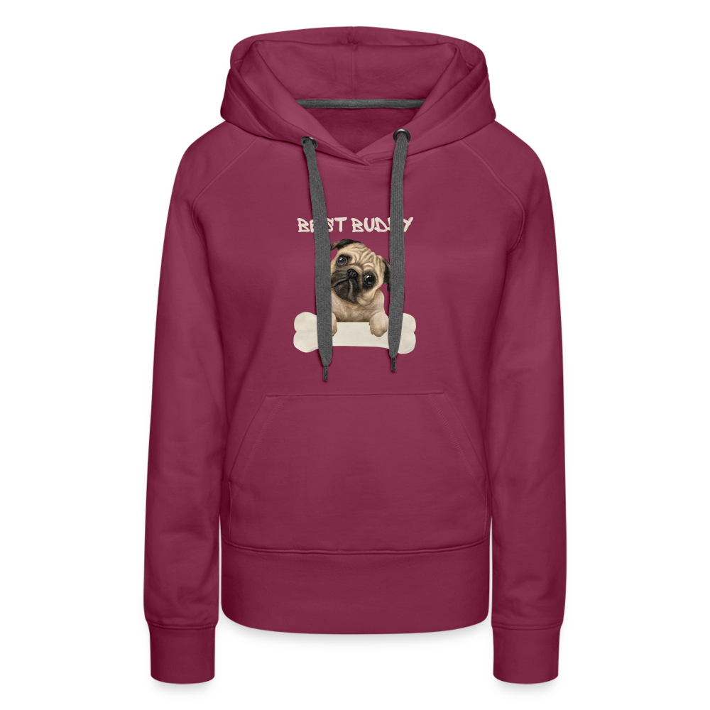 Frauen Premium Hoodie - Best Buddy - Bordeaux