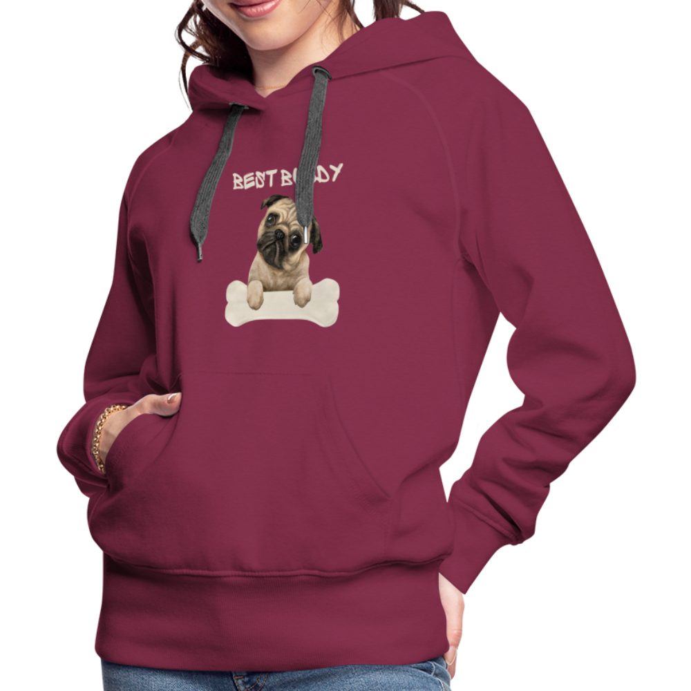 Frauen Premium Hoodie - Best Buddy - Bordeaux