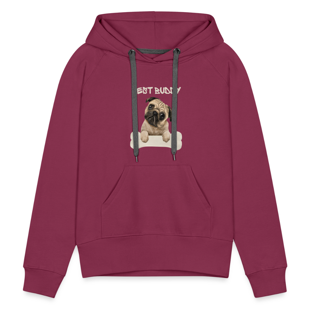 Frauen Premium Hoodie - Best Buddy - Bordeaux