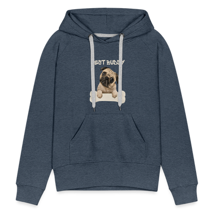 Frauen Premium Hoodie - Best Buddy - Jeansblau