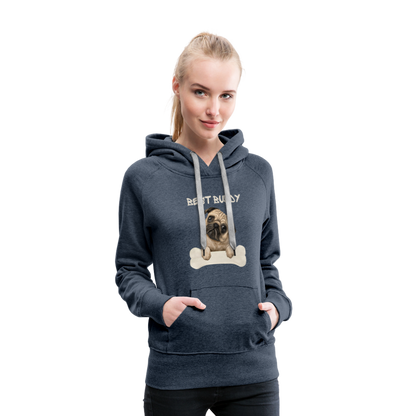 Frauen Premium Hoodie - Best Buddy - Jeansblau