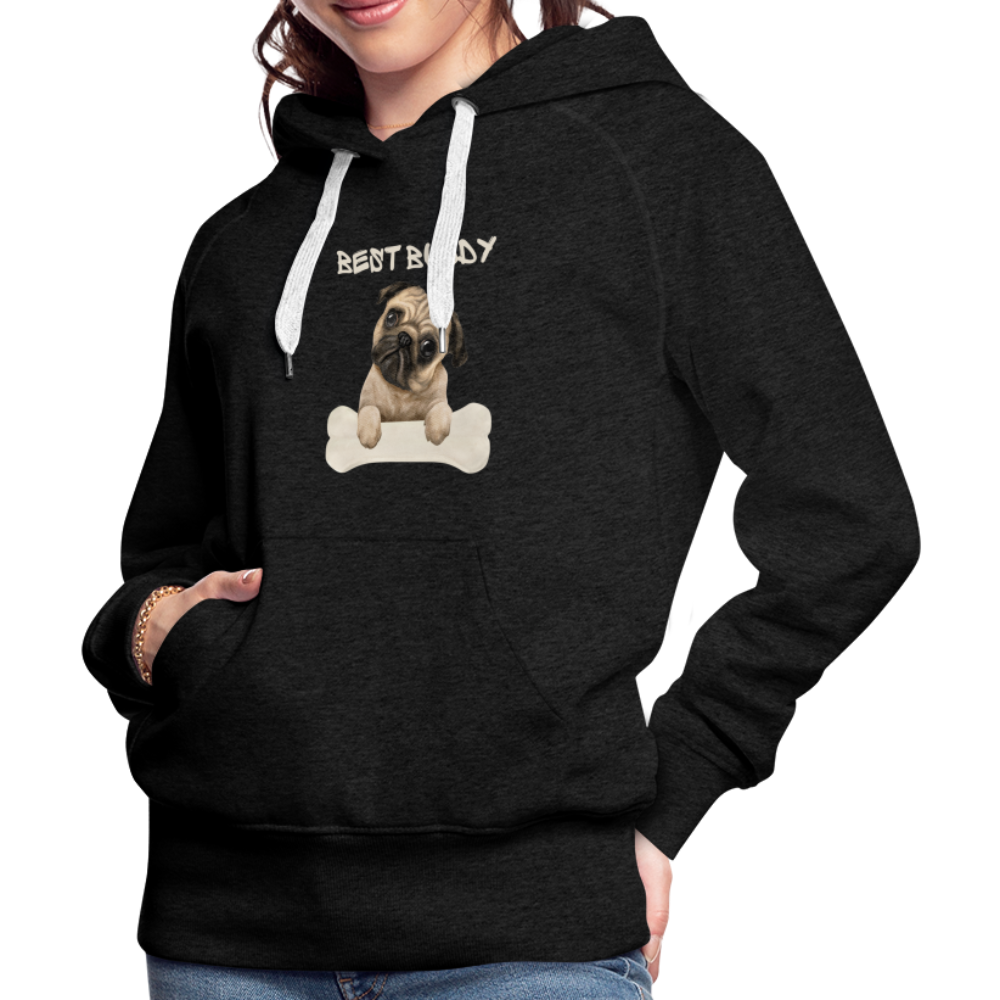 Frauen Premium Hoodie - Best Buddy - Anthrazit