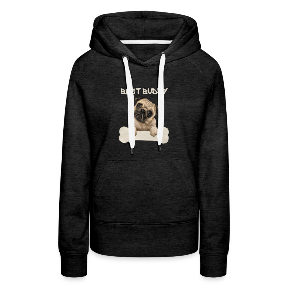 Frauen Premium Hoodie - Best Buddy - Anthrazit