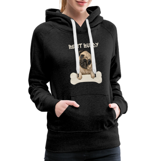 Frauen Premium Hoodie - Best Buddy - Anthrazit