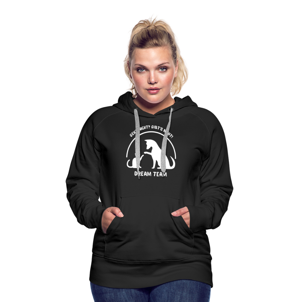 Frauen Premium Hoodie - Dream Team - Schwarz