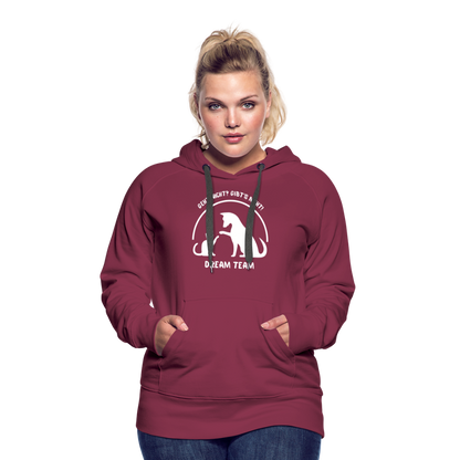 Frauen Premium Hoodie - Dream Team - Bordeaux