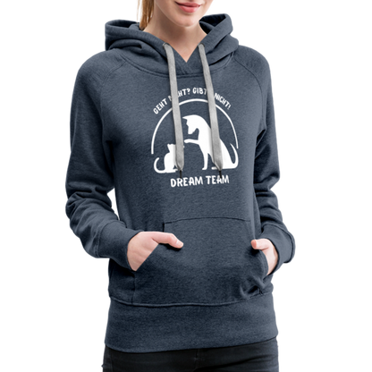 Frauen Premium Hoodie - Dream Team - Jeansblau