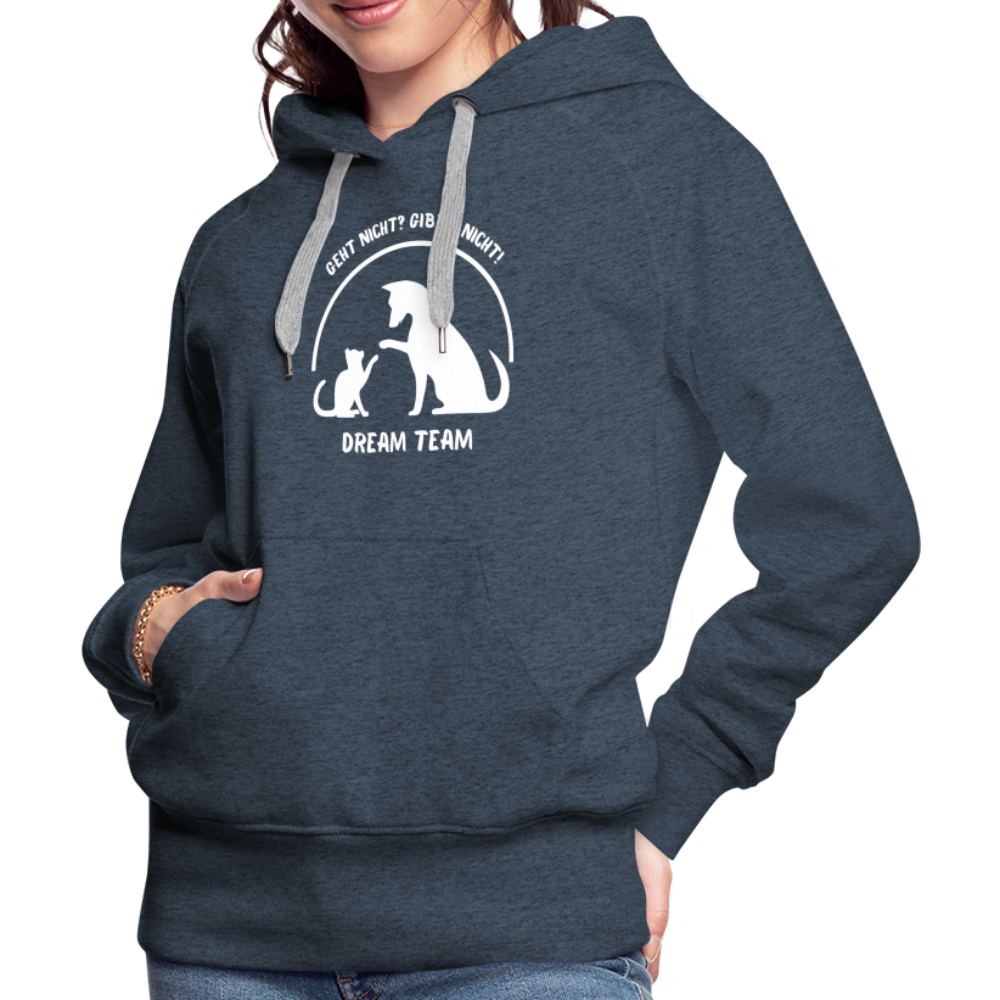 Frauen Premium Hoodie - Dream Team - Jeansblau