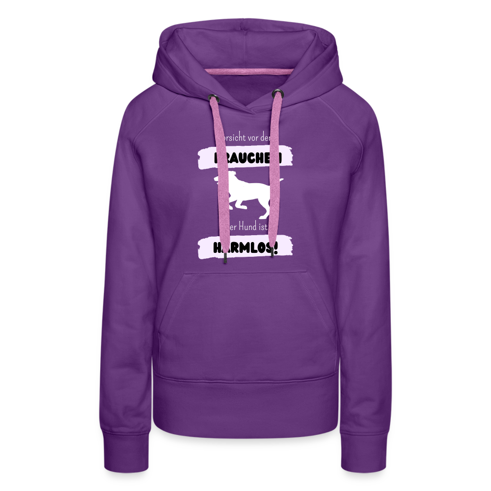 Frauen Premium Hoodie - Vorsicht vor dem Frauchen - Purple