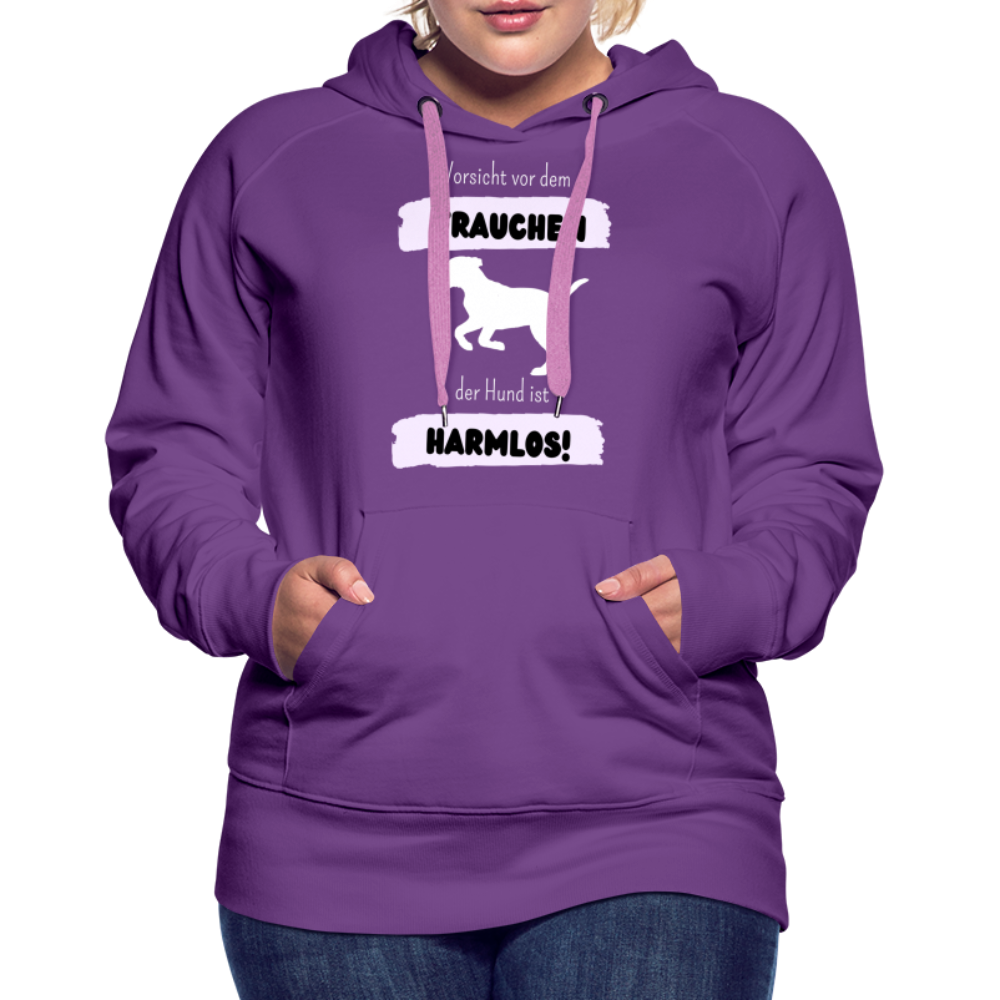 Frauen Premium Hoodie - Vorsicht vor dem Frauchen - Purple