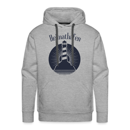 Men’s Premium Hoodie - Heimathafen - Grau meliert