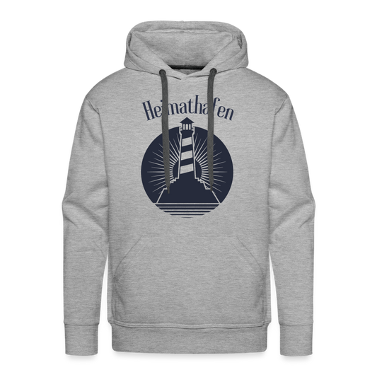 Men’s Premium Hoodie - Heimathafen - Grau meliert