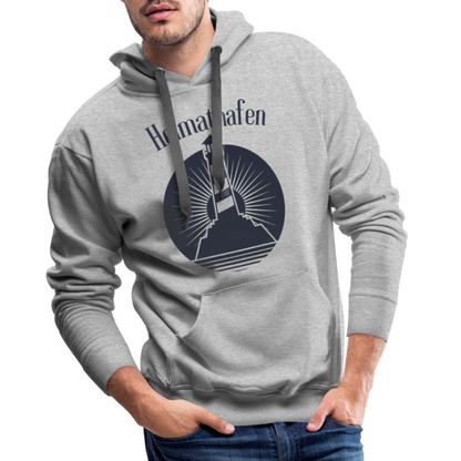 Men’s Premium Hoodie - Heimathafen - Grau meliert