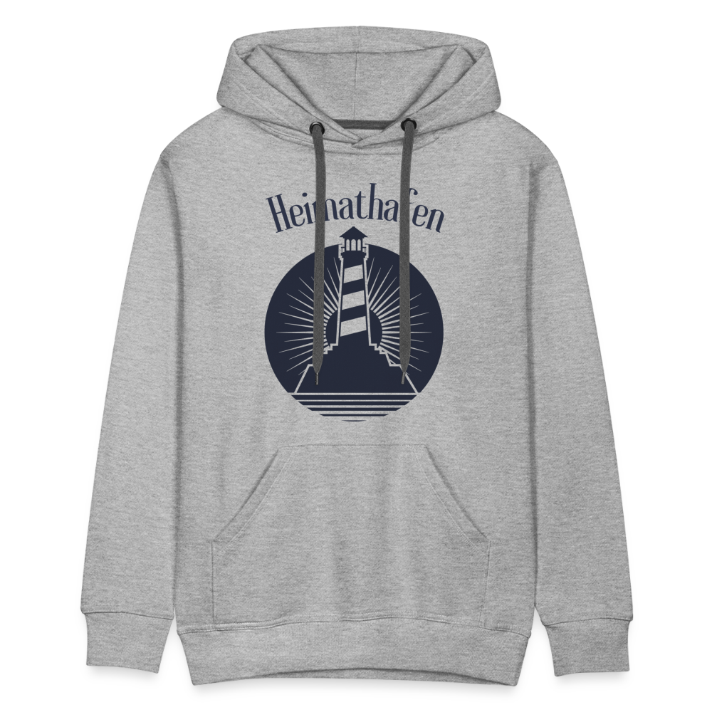 Men’s Premium Hoodie - Heimathafen - Grau meliert