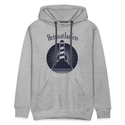 Men’s Premium Hoodie - Heimathafen - Grau meliert