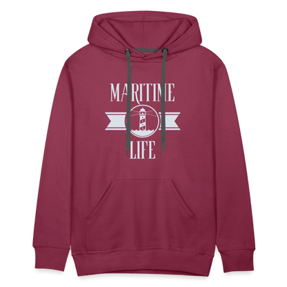 Men’s Premium Hoodie - Maritime Life - Bordeaux