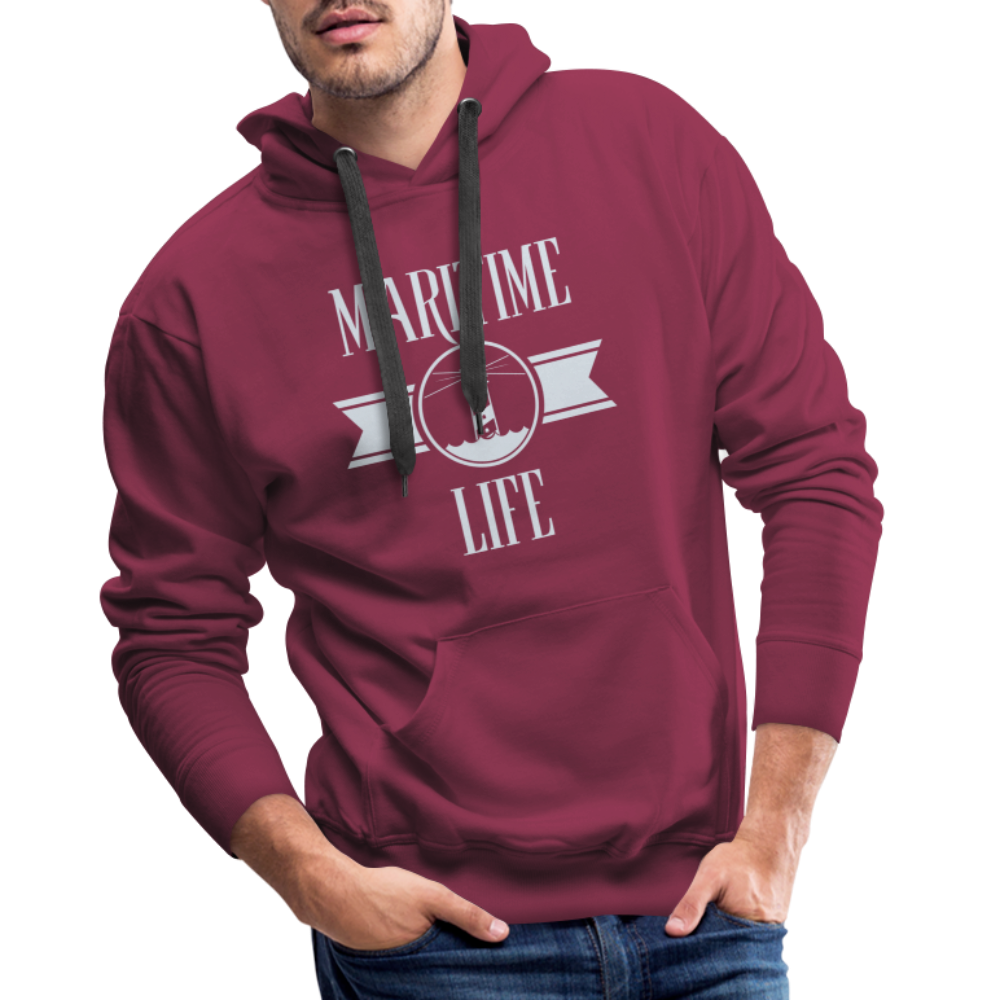 Men’s Premium Hoodie - Maritime Life - Bordeaux