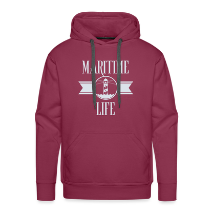 Men’s Premium Hoodie - Maritime Life - Bordeaux